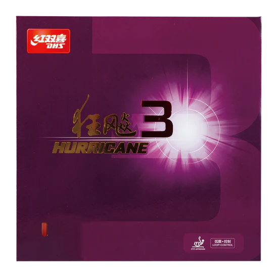 DHS Hurricane 3 Provincial Edition Soft 37 Belag Schwarz 2,1mm - DXDT017-5