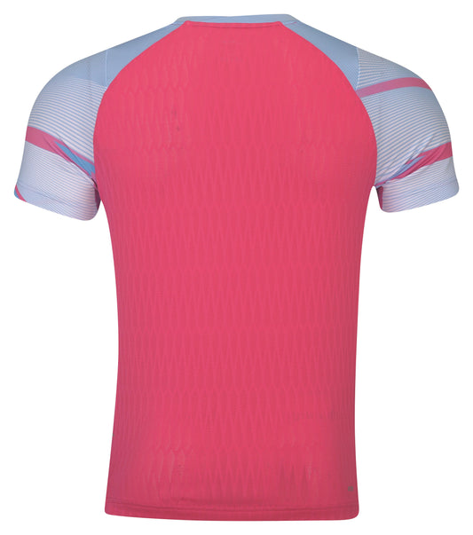 Men's sports shirt "International Players" Red-Lightblue - AAYS131-5