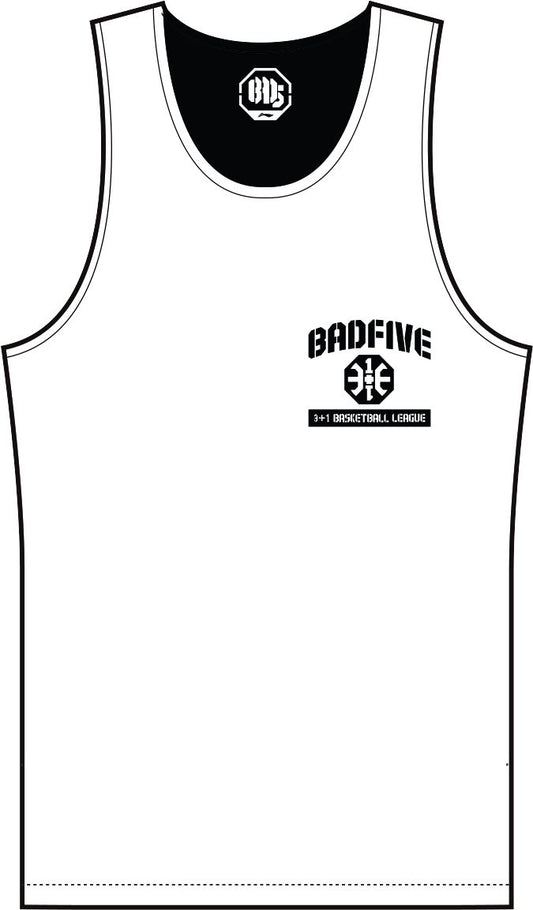 Unisex Basketball-Competition Set 2 Tops "Anti-Warrior" Badfive BIG black+white - AAYT045-1