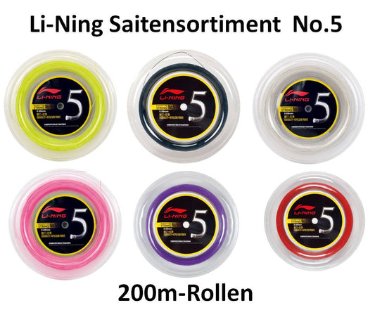 Badmintonstring No.5 - 200m-Reel - different Colours - AXJJ068