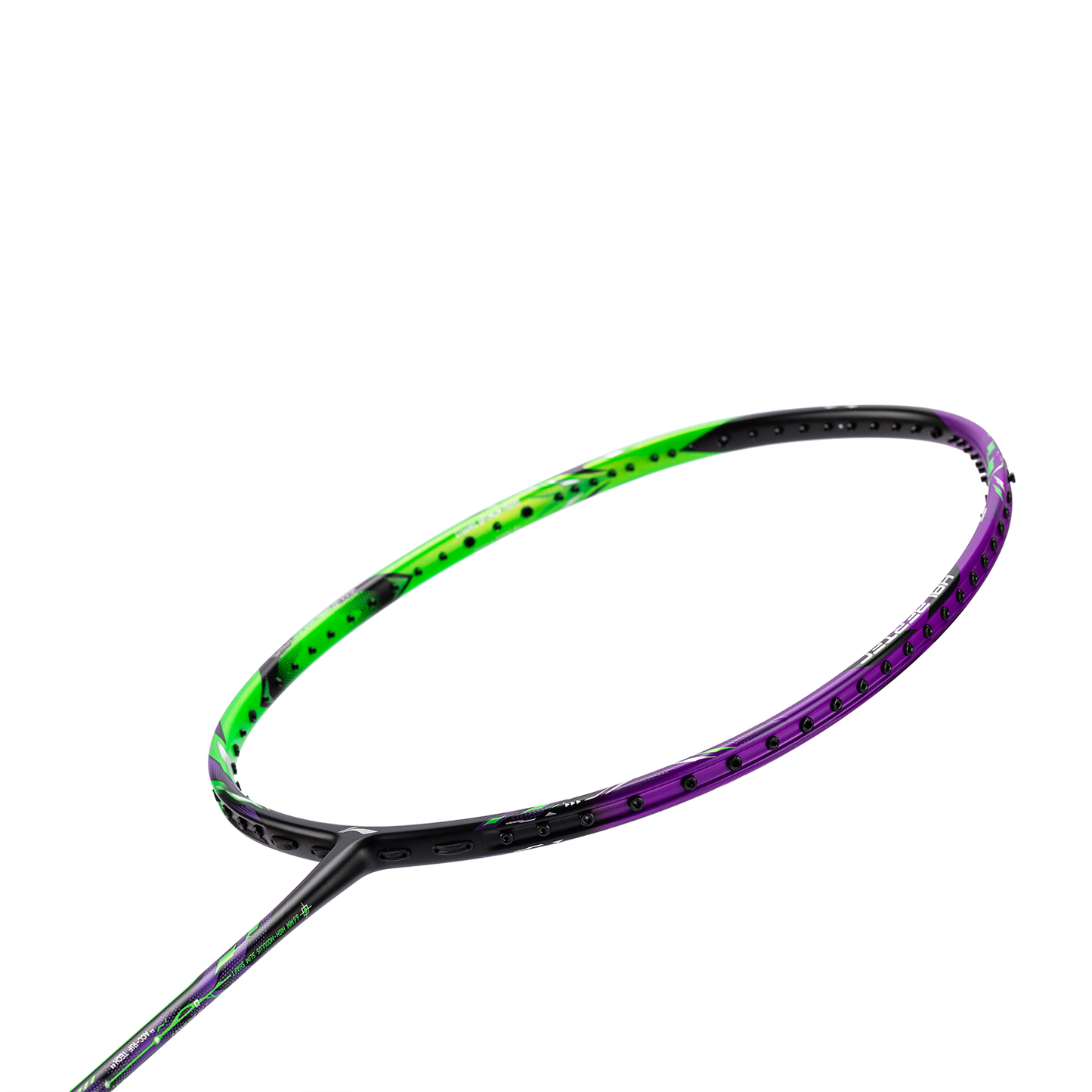 Badmintonschläger HalberTec 9000 (4U) G6 - Grün/Lila - unbespannt - AYPU021-46