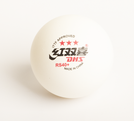 DHS Tabletennisball RS40+ 3-Star white (10 Pack) - DXAV003-2