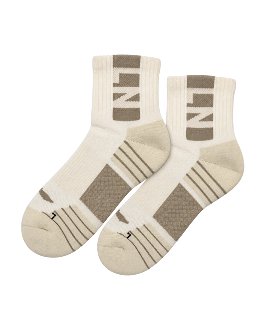 Unisex Sportsocke mid-cut "Li-Ning" weiß - AWSS427-2