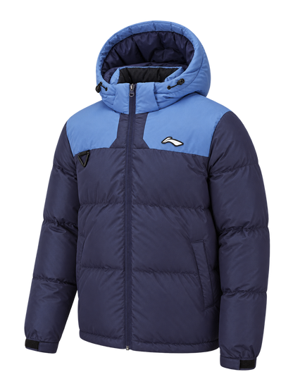 Herren Outdoor Daunenjacke dunkelblau mit Kapuze- AYMS213-2