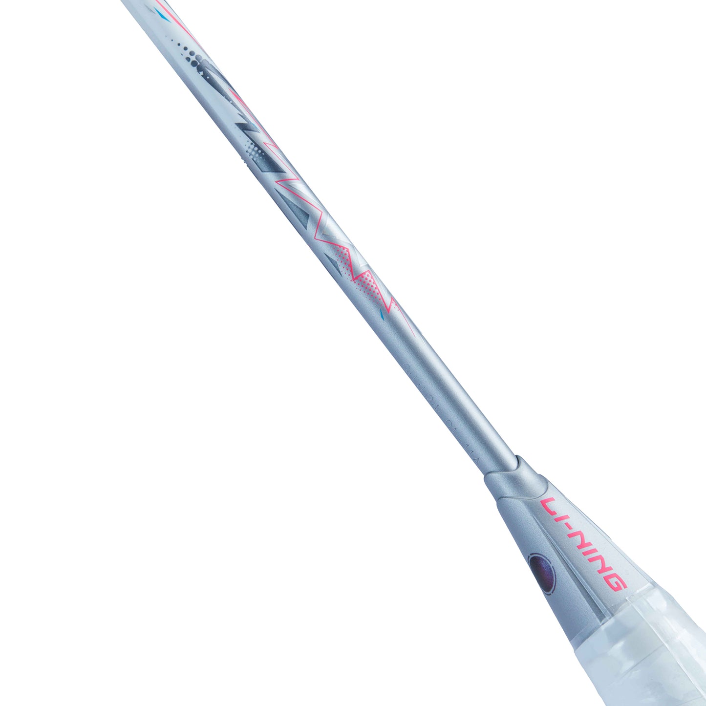 Badmintonschläger AXFORCE BIGBANG (4U) weiß/pink - unbespannt - AYPU051-4