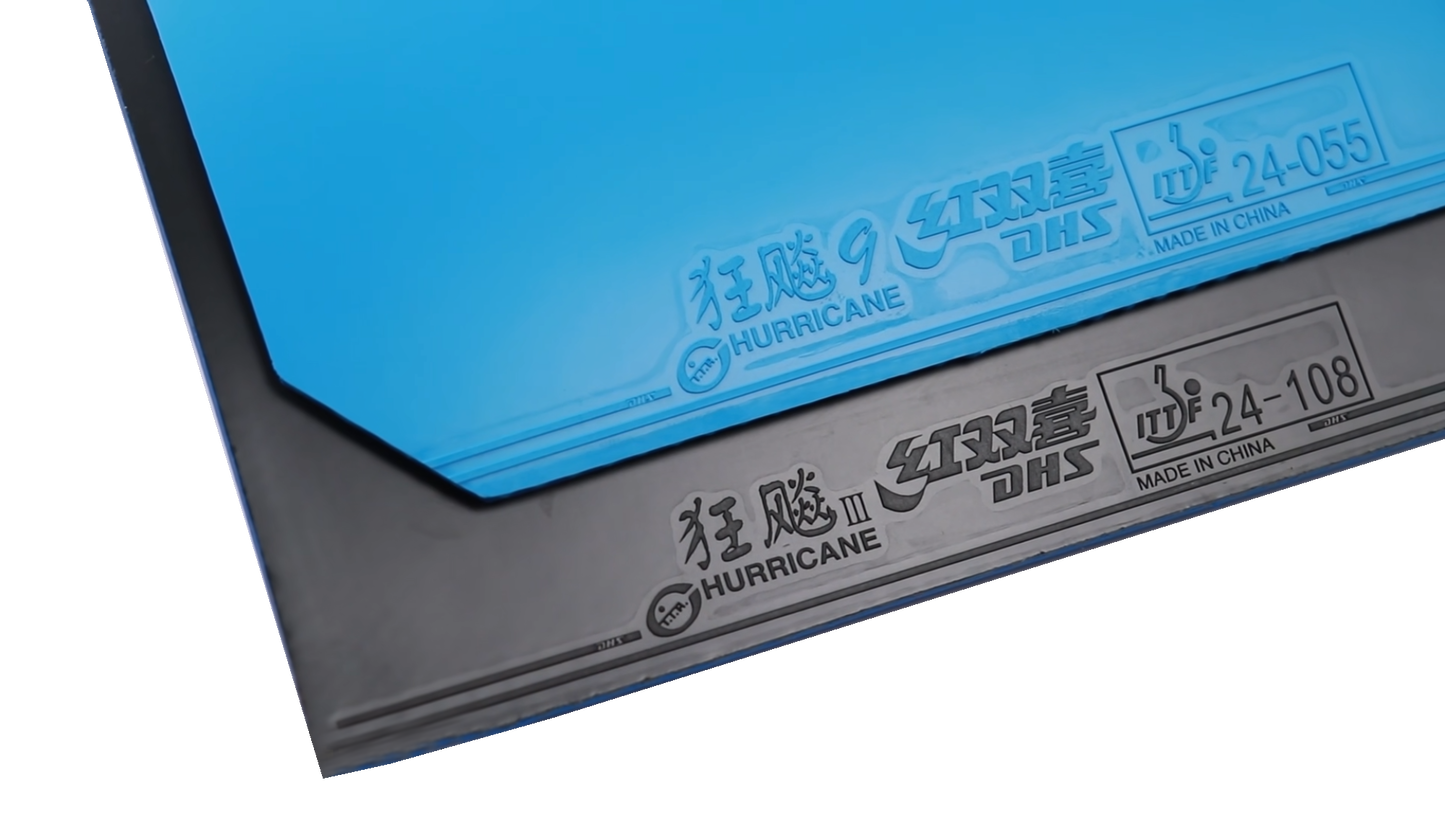 DHS Hurricane 9 2,15mm Mittel 38 Belag Blau  - DXDS019-6