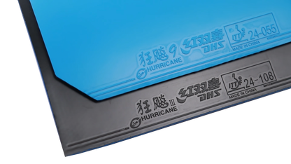 DHS Hurricane 9 2,15mm Hard 39 Belag Blau - DXDS020-6