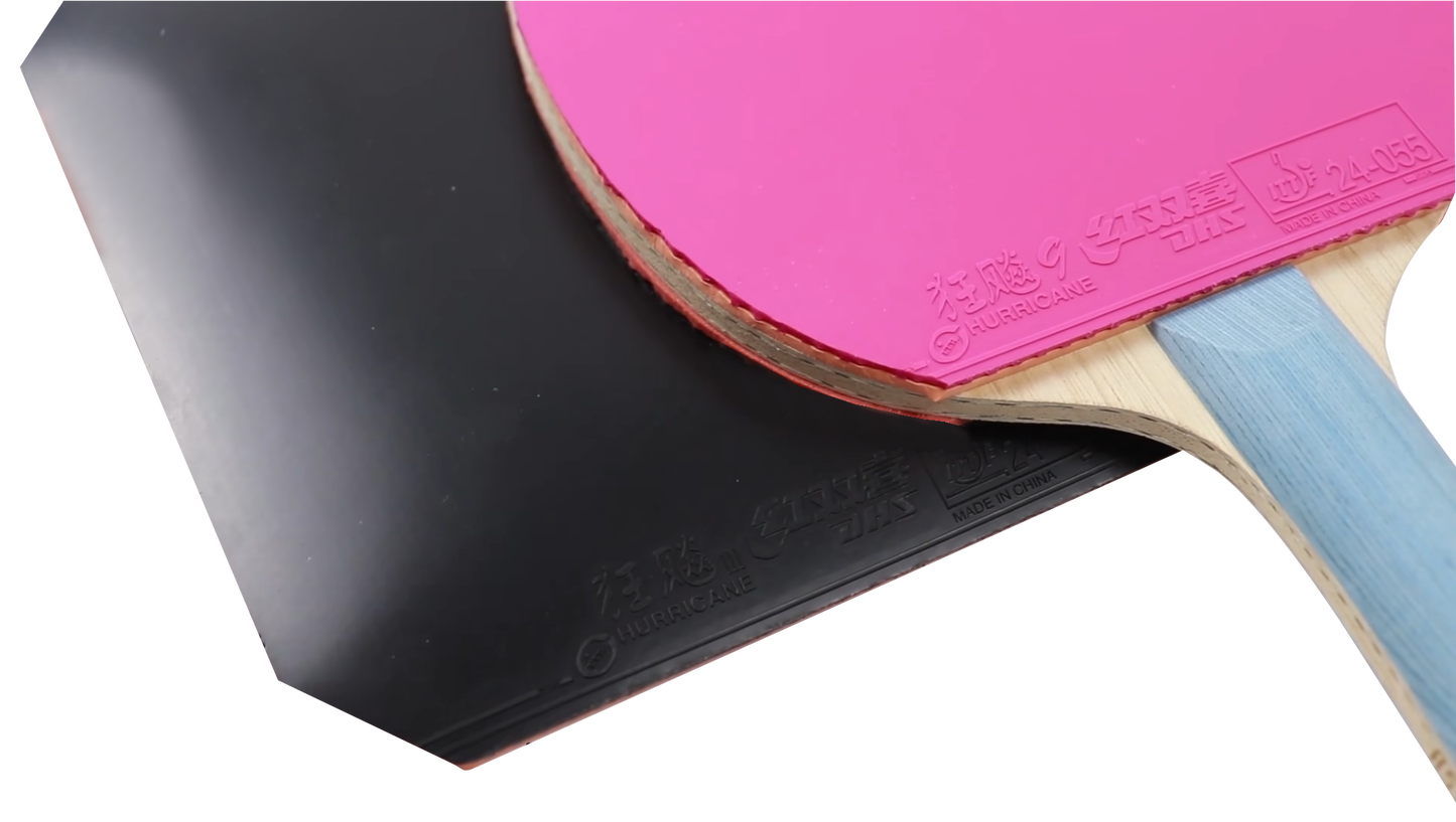 DHS Hurricane 9 2,15mm Hard 39 Belag Rosa - DXDS016-4