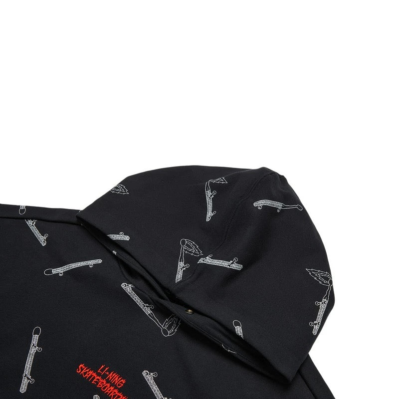 Unisex Skateboard Casual Hoody "Boards" black - AWDT955-1