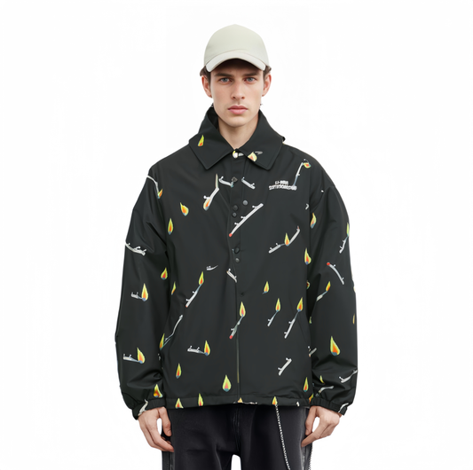 Unisex Skateboard Casual Windbreaker "Skateboards" LTD black - AFDT699-2