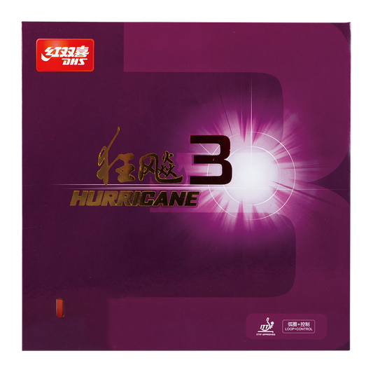 DHS Hurricane 3 Mid 39 Belag Rot 2,15 mm - DXDC021-4