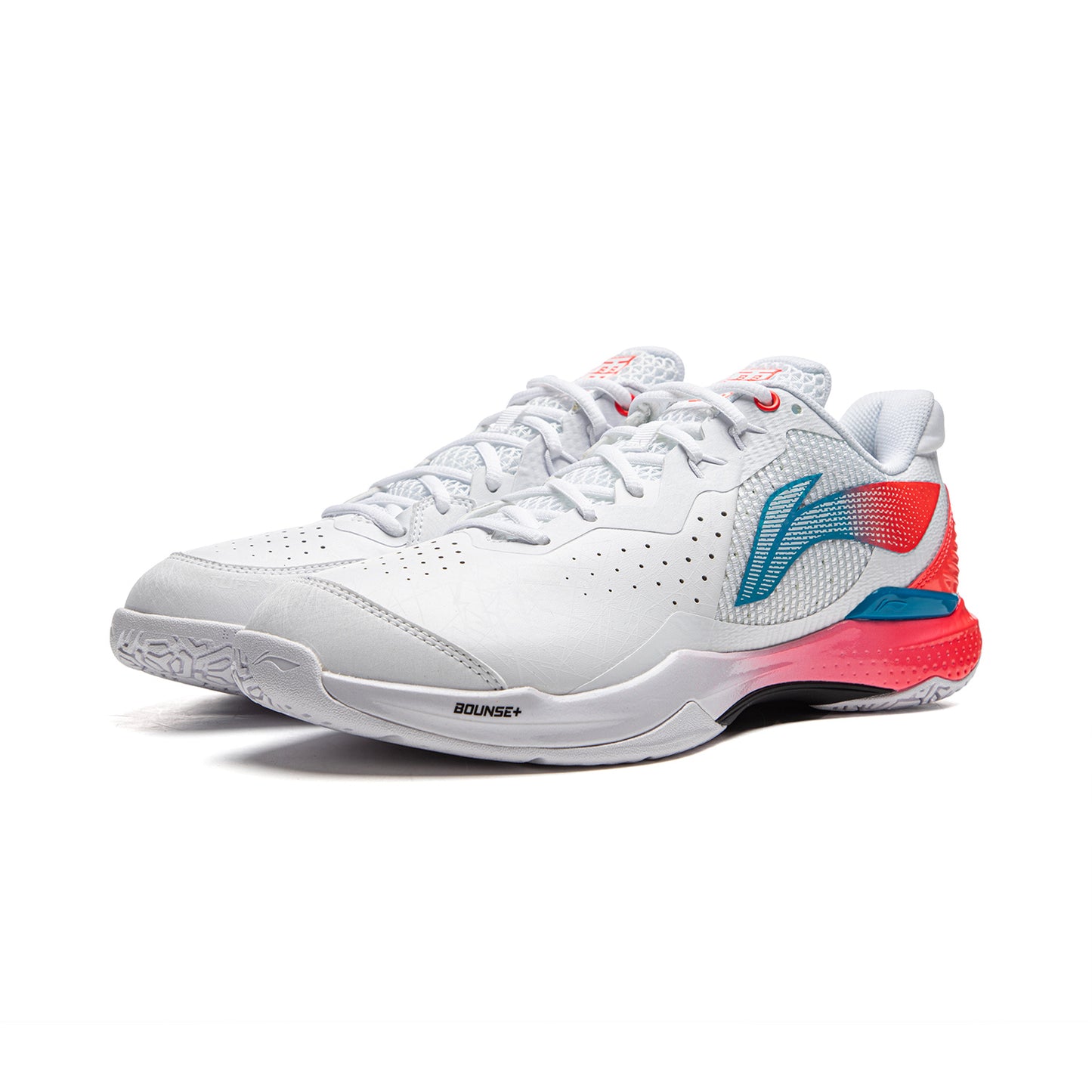 Unisex Badmintonschuh Donner 2 - weiß/rot - AYZU015-2