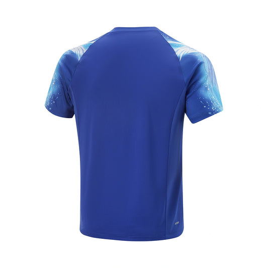Table Tennis Unisex Star Flow Competition Jersey 2025 Blue AAYV069-2