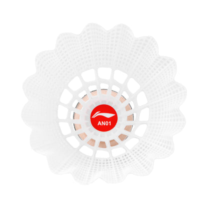Nylon shuttlecocks AN01 white - AYQQ036