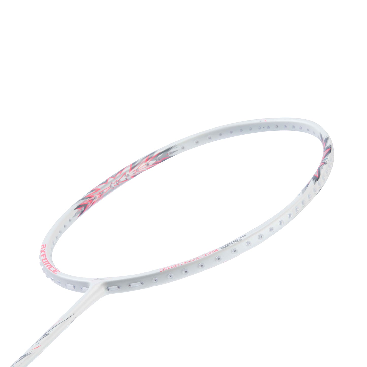 Badmintonschläger AXFORCE BIGBANG (4U) weiß/pink - unbespannt - AYPU051-4
