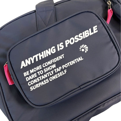 Badminton Square Bag "Motivation" blau - ABLU069-4