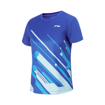 Tischtennis Kinder Set (Shirt und Short) Power Line blau/schwarz - AATU048-1