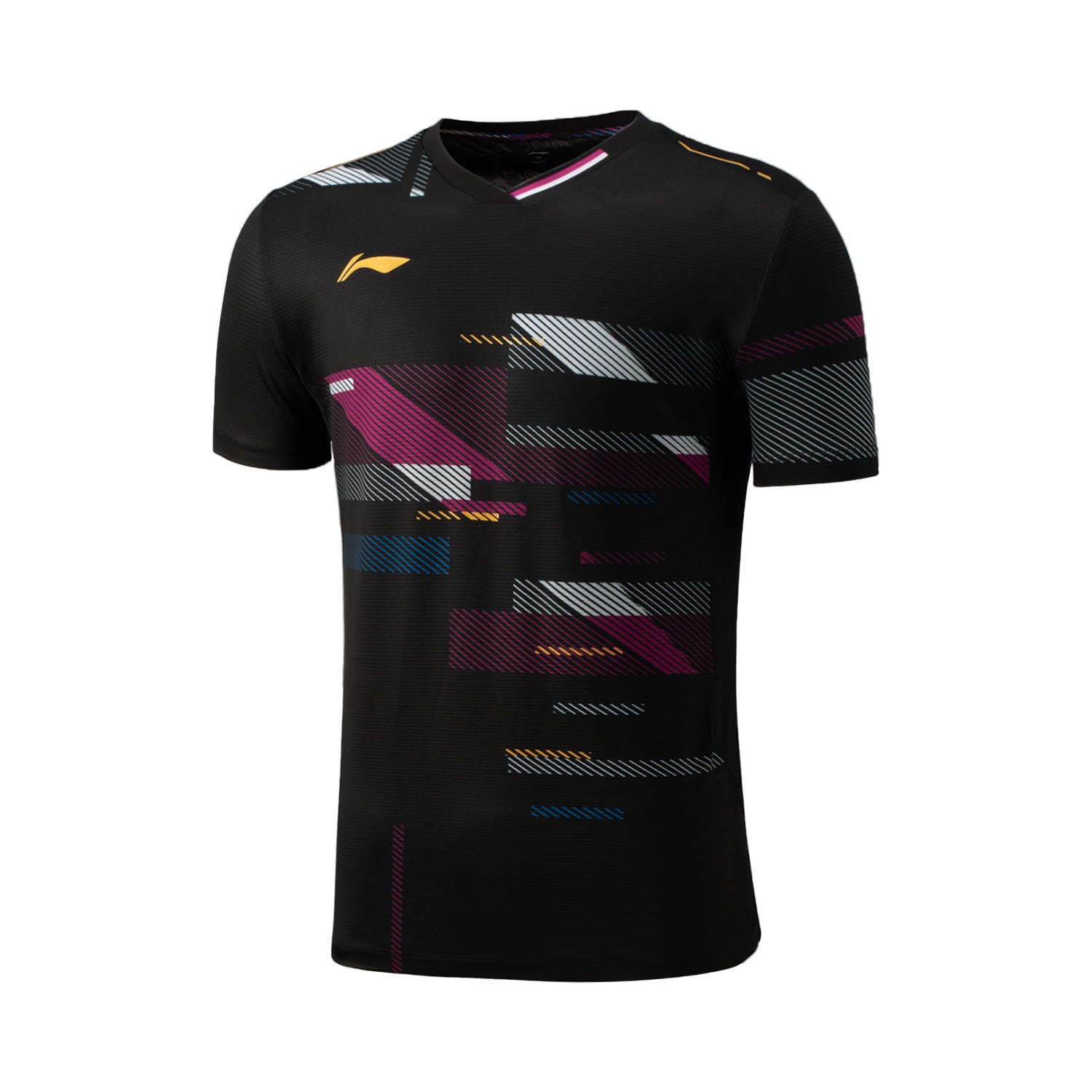 Herren Sportshirt Swing "International Players"  Black - AAYV031-1