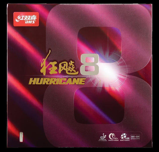 DHS Hurricane 8 Hard 41 Rubber Red - DXDJ963-4