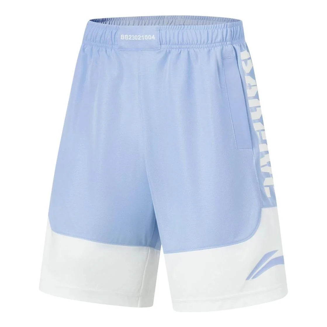 Unisex Basketball-Short "Anti-Warrior" Badfive BIG Hellblau-Weiß - AAPT045-7