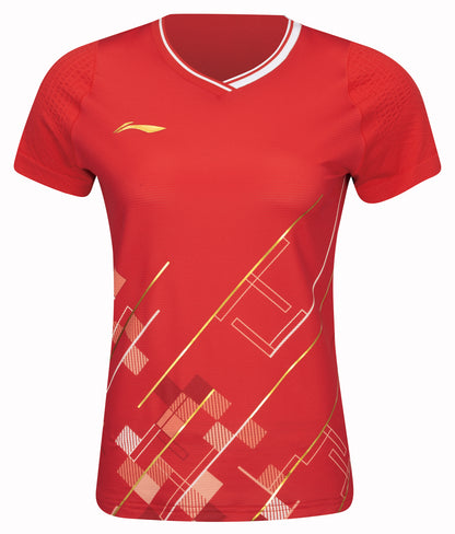 Women's sports shirt "China Youth Team" Ltd. red - AAYT016-2
