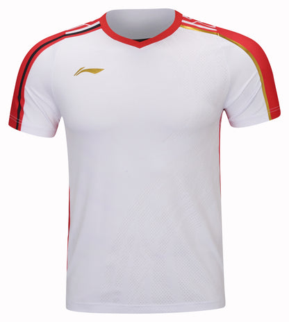 Men's sports shirt "International Stars" white/red - AAYT073-1
