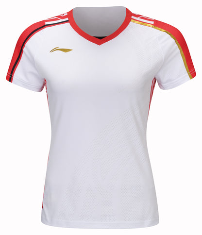 Women's sports shirt "International Stars" white/red - AAYT074-1