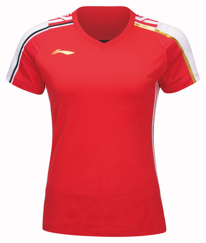 Women's sports shirt "International Stars" red/white - AAYT074-2