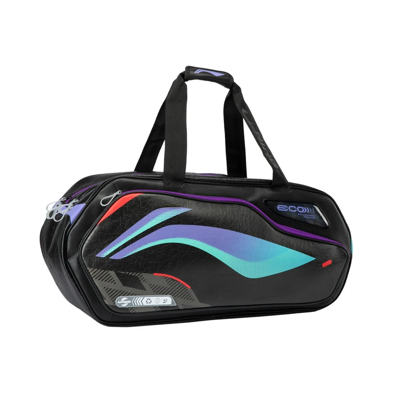 Badminton Square Bag "Int. Teams Hexagon" schwarz - ABJU013-1