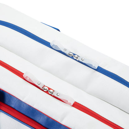 Sporttasche "Int. Teams Hexagon" weiß/dunkelblau/rot - ABJU013-4