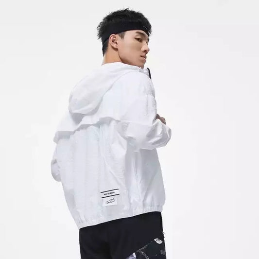 Unisex Basketball Windbreaker Wade white - AFDT307-5
