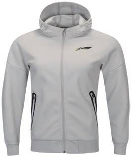 Men's Cardigan Hoodie "Feeling" light grey - AWDSA03-1