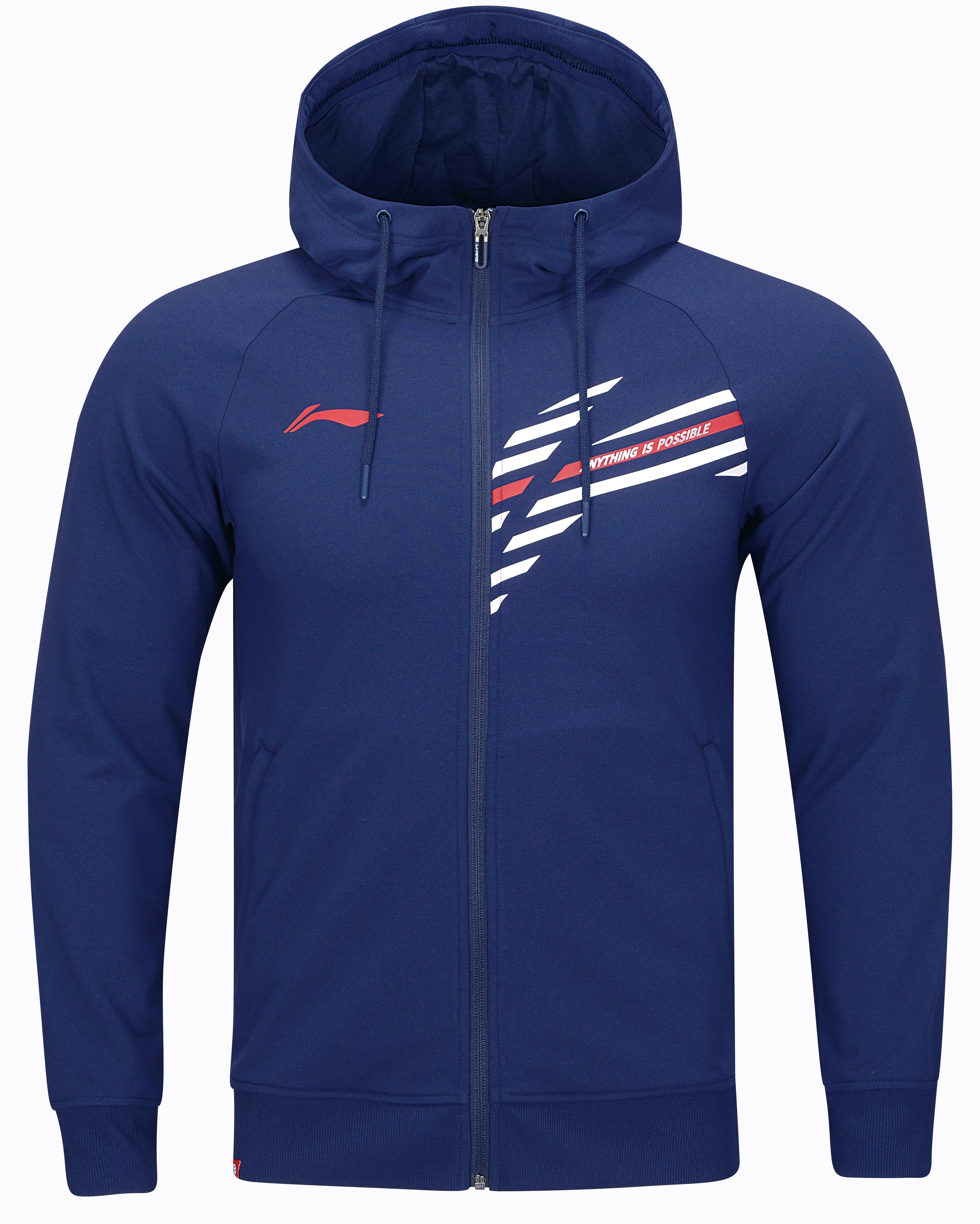 Herren Jacken-Hoody "Li-Ning Style" - blau - AWDT847-5