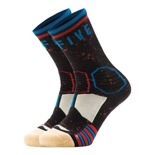 Men's basketball socks "Badfive" Series "Circles" brown - AWLS267-4
