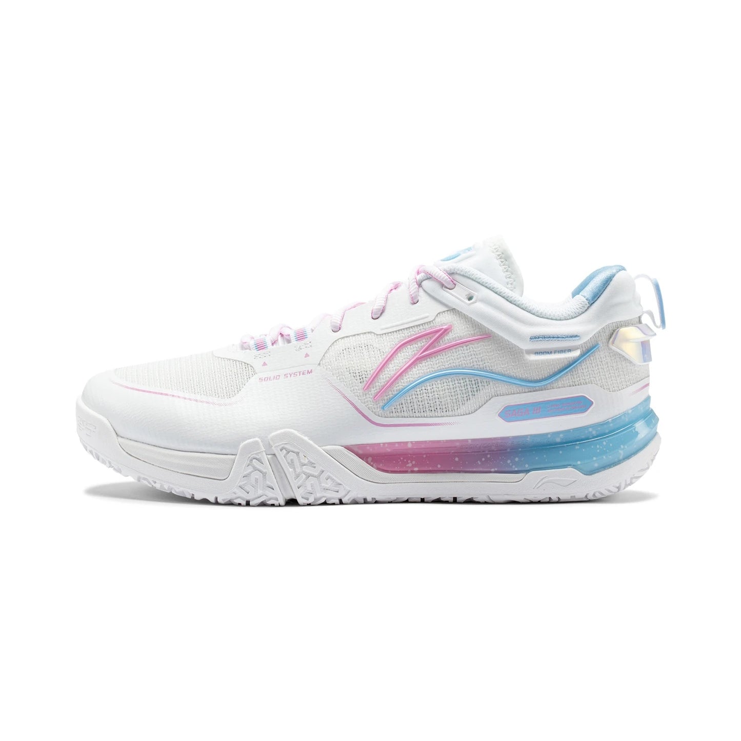 Unisex Badmintonshoe Saga 3 Pro - white - AYAV001-1
