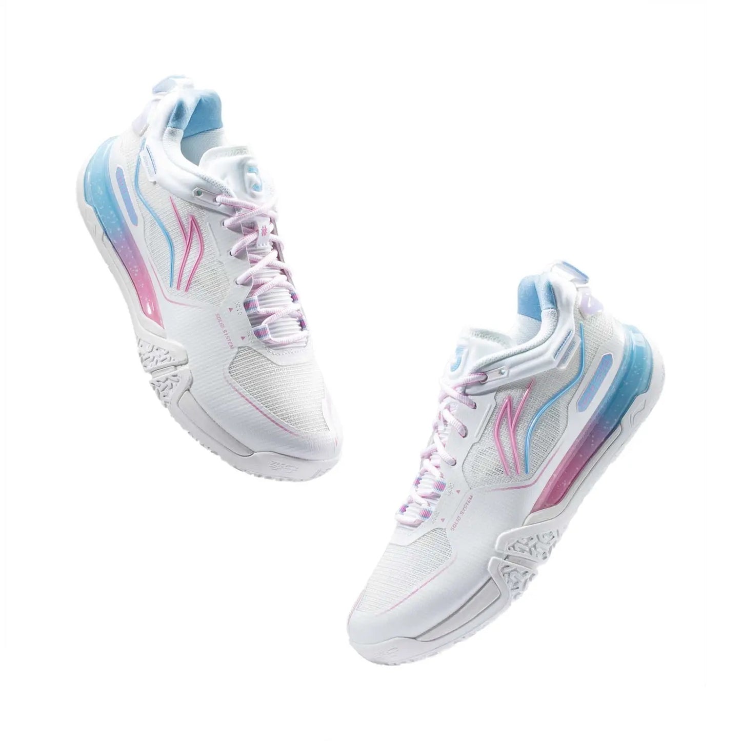 Unisex Badmintonshoe Saga 3 Pro - white - AYAV001-1