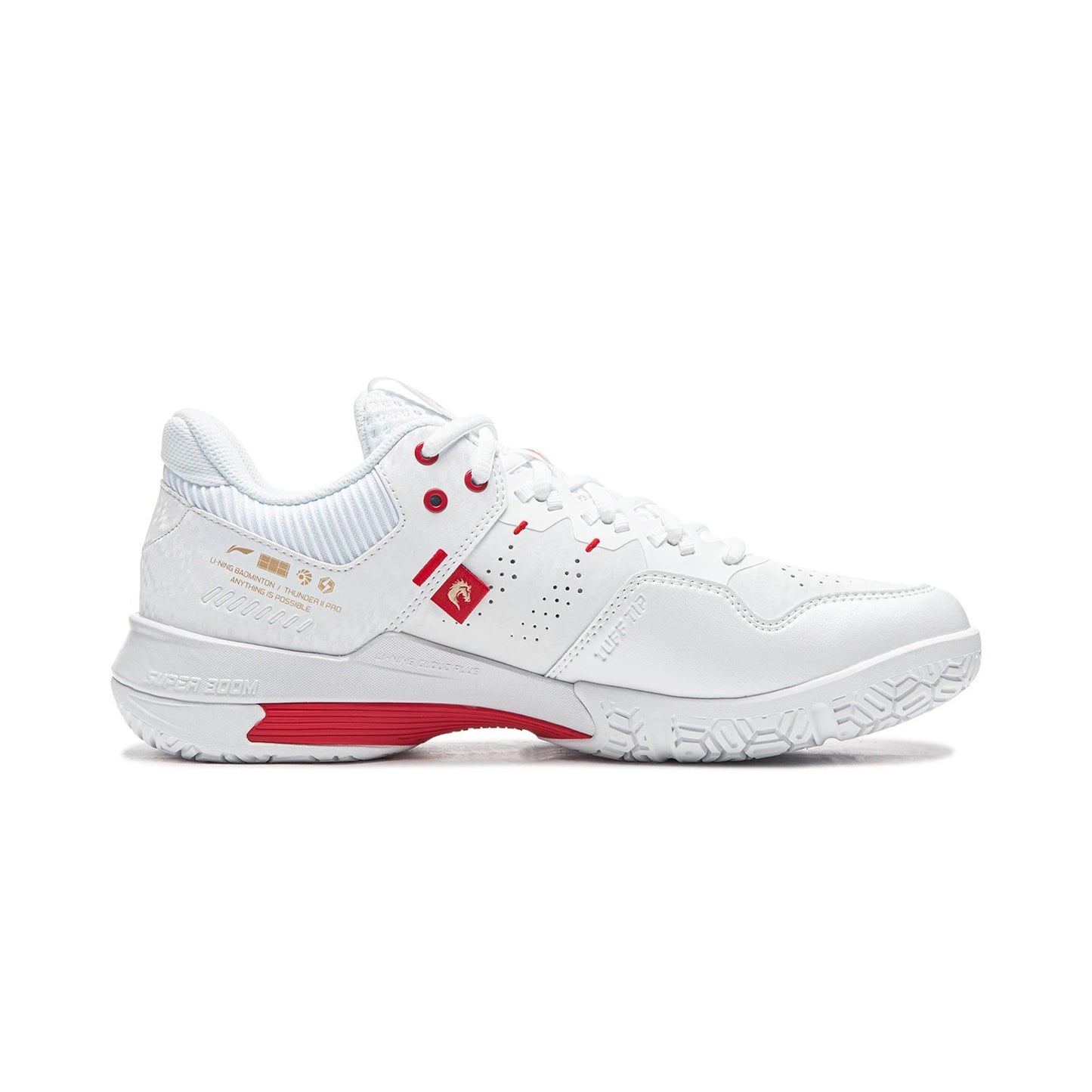 Unisex Badmintonschuh Donner 2 Pro - weiß/rot  - AYAW001-5