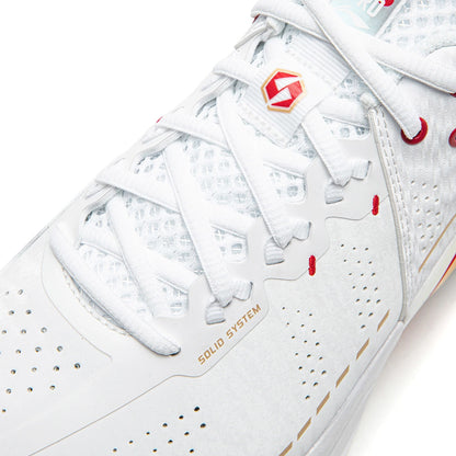 Unisex Badmintonschuh Donner 2 Pro - weiß/rot  - AYAW001-5