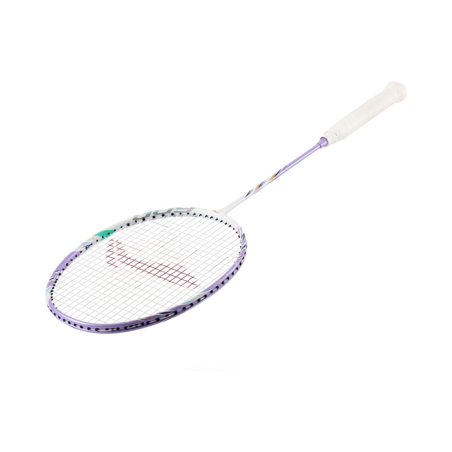 Badmintonschläger BladeX 600 (5U) White - Lilac unbespannt  - AYPV015-5