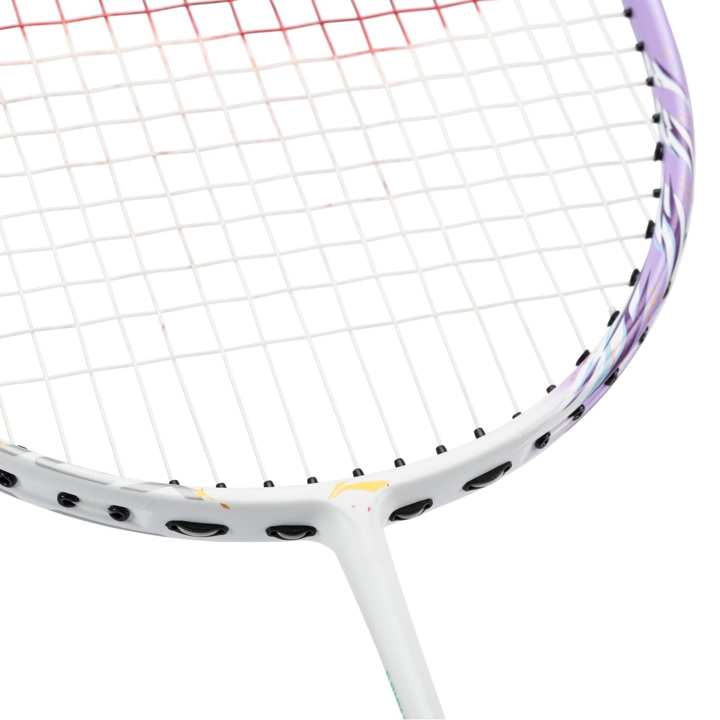 Badmintonschläger BladeX 600 (5U) White - Lilac unbespannt  - AYPV015-5