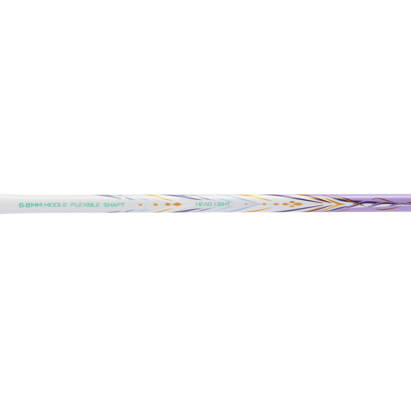 Badmintonschläger BladeX 600 (5U) White - Lilac unbespannt  - AYPV015-5