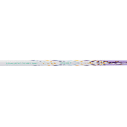 Badmintonschläger BladeX 600 (5U) White - Lilac unbespannt  - AYPV015-5