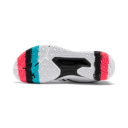 Unisex badminton shoe "Saga II Lite" white-black-red - AYTT003-2