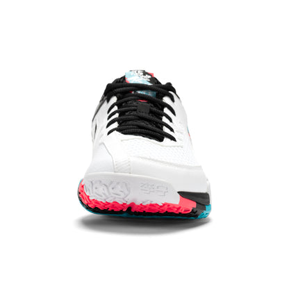 Unisex badminton shoe "Saga II Lite" white-black-red - AYTT003-2