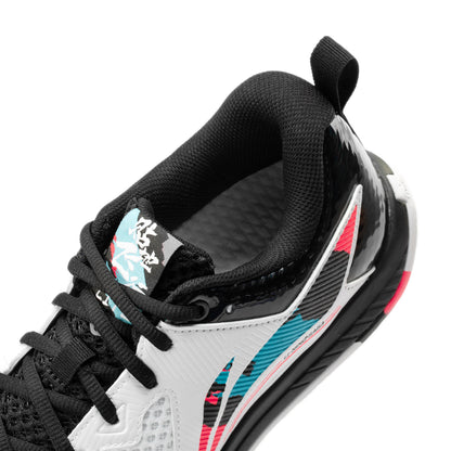 Unisex badminton shoe "Saga II Lite" white-black-red - AYTT003-2