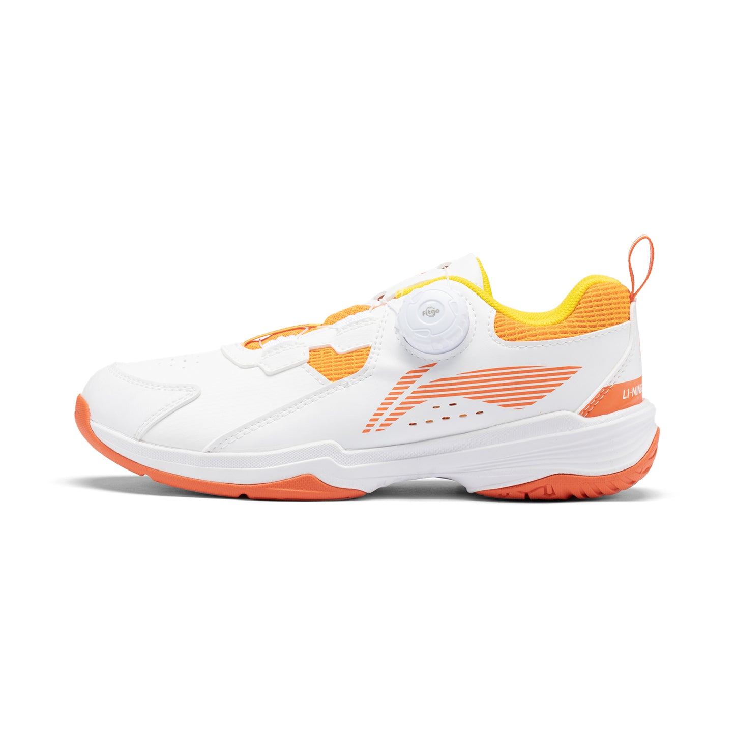 Kinder Badmintonschuh ''Almighty King'' weiß/orange - AYTT040-2