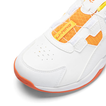 Kinder Badmintonschuh ''Almighty King'' weiß/orange - AYTT040-2