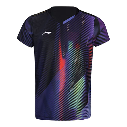 Tischtennis Kinder National-Team 2026 Wettkampftrikot - schwarz - AAYW092-1