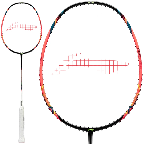 Badmintonschläger HalberTec Motor Pro (4U) schwarz/pink - unbespannt  - AYPV043-4