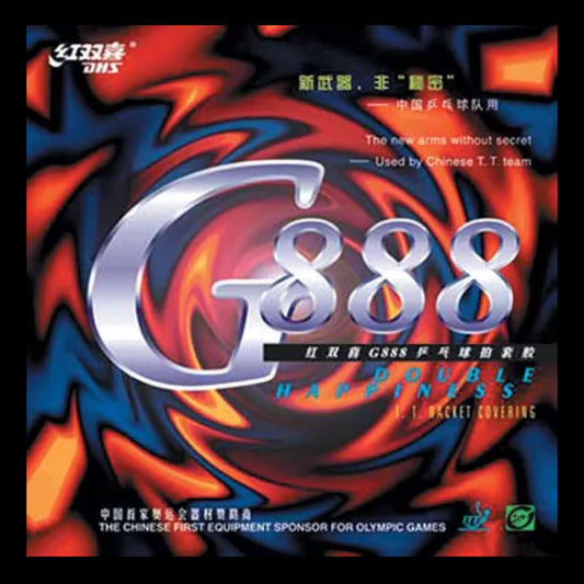 DHS Tischtennisbelag G888 Belag Schwarz  - DXDC178-5